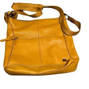 The Sak Yellow Leather Crossbody Bag